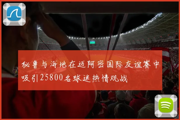 秘鲁与海地在迈阿密国际友谊赛中吸引25800名球迷热情观战